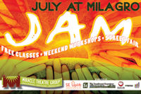 July at Milagro: Free classes, weekend workshops and a street fair!